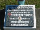 Gerald BRUMM. husband father father-in-law pompa, 21-9-1908 - 3-5-1988 aged 79 years 8 months; Pimpama Island cemetery, Gold Coast 