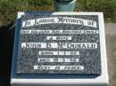 
John B. MCDONALD,
son brother uncle,
born 1-7-60,
died 19-3-92;
Pimpama Island cemetery, Gold Coast
