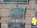Louise Wilhelmine BRUMM, mother, died 27 June 1966 aged 80 years; Pimpama Island cemetery, Gold Coast 