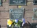 Ruby Ruth BRUMM,
died 5 Aug 1971 aged 57 years;
Pimpama Island cemetery, Gold Coast