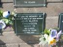Jean Gloria THOMSON, wife mother, died 22-2-2005 aged 75 years; Pimpama Island cemetery, Gold Coast 