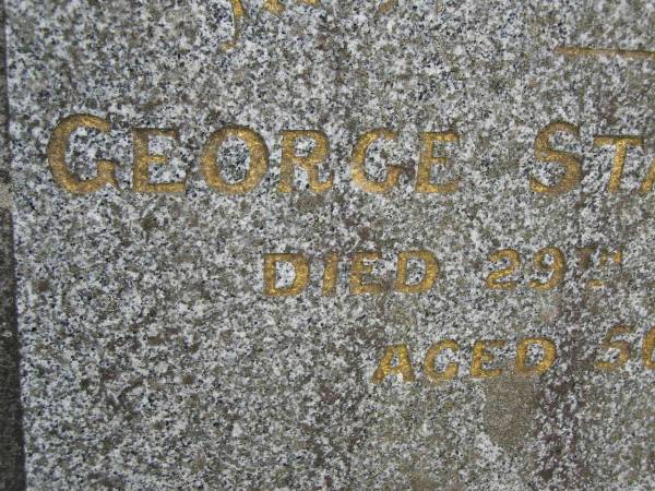 George Stanley HARRIS,  | died 29 July 1972 aged 50 years;  | Pimpama Uniting cemetery, Gold Coast  | 