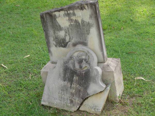 Margaret,  | daughter of A. & M.  MCNEILL,  | died 28 Aug 1926 aged 18 years;  | Pimpama Uniting cemetery, Gold Coast  | 