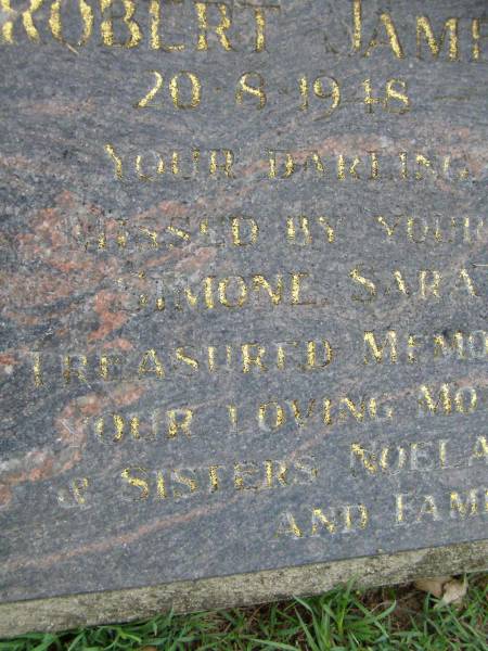 Robert James WATTIE,  | 20-8-1918 - 7-6-1995,  | missed by Michelle,  | daughters Simone, Sara & Alison,  | mother Isabel,  | sisters Noela & Heather;  | Pimpama Uniting cemetery, Gold Coast  | 