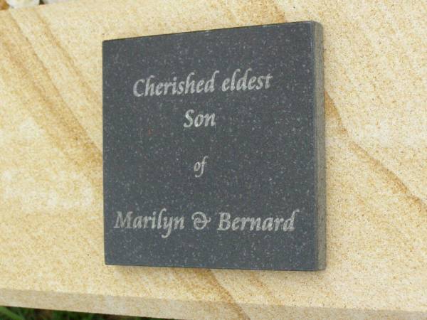 Shane Bernard DOYLE,  | 9 June 1977 - 6 Sept 2004,  | eldest son of Marilyn & Bernard  | brother of Wade, Michael & Jason,  | husband of Belinda,  | son-in-law of Pam & Kelvin  | brother-in-law of Carson & Kirby;  | Pimpama Uniting cemetery, Gold Coast  | 