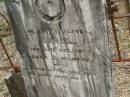 
Ethel,
died 24 Dec 1906 aged 7 months;
Pimpama Uniting cemetery, Gold Coast
