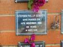 
Stephen Phillip SCHUTTY,
died 14 Nov 1986 aged 88 years;
Pimpama Uniting cemetery, Gold Coast

