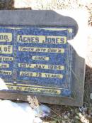 
Agnes JONES,
mother mother-in-law nanny great-nanny,
died 26 July 1994 aged 79 year;
Pine Mountain Catholic (St Michaels) cemetery, Ipswich
