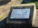 Colin N HARM 12 Mar 1961 aged 20 Plainland Lutheran Cemetery, Laidley Shire 