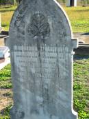 Wilhelmine STOKELBUSCH (nee DREWS), born 24 May 1844 died 6? Nov 1910; Plainland Lutheran Cemetery, Laidley Shire 