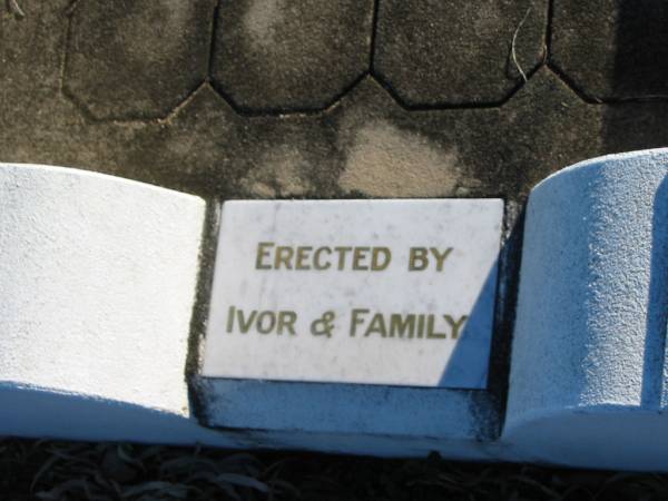 Albert Justus FRITZ, father,  | 1898 - 1979,  | erected by Ivor & family;  | Plainland Lutheran Cemetery, Laidley Shire  | 