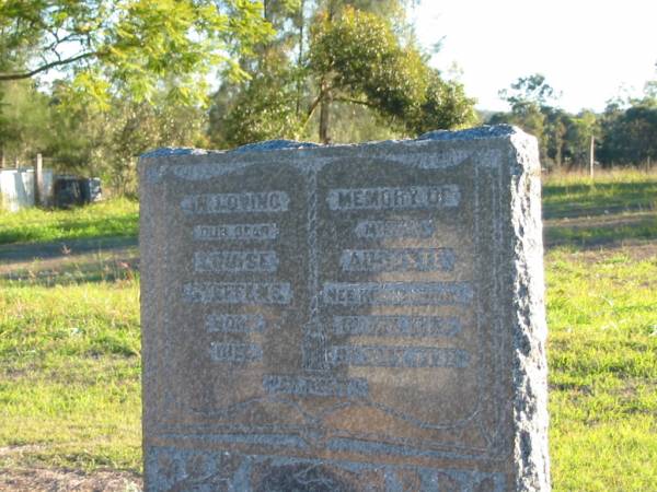 Louise Auguste STEFFENS (nee Krahenbrins?)  | b: 1 Jan 1869, d: 9 Sep 1932  | Plainland Lutheran Cemetery, Laidley Shire  | 