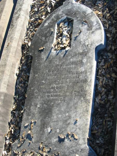 Johannes Friedrich GOSSLING  | geb 25 Feb 1838 in Bockborn, Oldenburg, Deutschland  | gest 29 Jan? 1917 in Plainland  | Plainland Lutheran Cemetery, Laidley Shire  | 