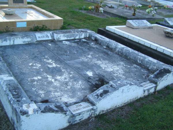 Jim MARLES,  | 1886 - 1960;  | Georgina MARLES,  | 1890 - 1974;  | Polson Cemetery, Hervey Bay  | 