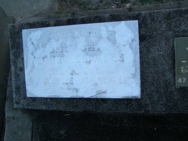 Edwin Charles MILLIGAN,  | born 28 Dec 1895,  | died 14 Sept 1976;  | Margaret Elizabeth MILLIGAN,  | born 15 Jan 1895,  | died 20 July 1970;  | Polson Cemetery, Hervey Bay  | 