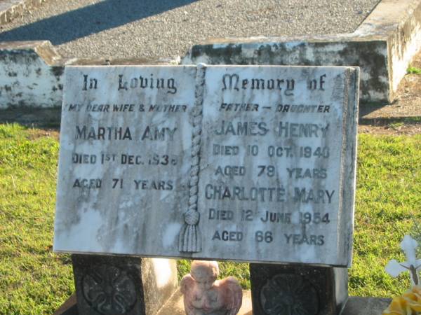 Martha Amy SETTER,  | wife mother,  | died 1 Dec 1936 aged 71 years;  | James Henry SETTER,  | father,  | died 10 Oct 1940 aged 79 years;  | Charlotte Mary SETTER,  | died 12 June 1954 aged 66 years;  | Evelyn LEPPIEN,  | wife,  | 1913 - 1980;  | Eric William Walter LEPPIEN,  | 1905 - 1997;  | Amy Ethel SETTER,  | 1891 - 1967;  | Polson Cemetery, Hervey Bay  | Polson Cemetery, Hervey Bay  | 