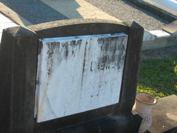 Margaret CASWELL,  | died 29 Jan 1957 aged 75 years;  | Polson Cemetery, Hervey Bay  | 