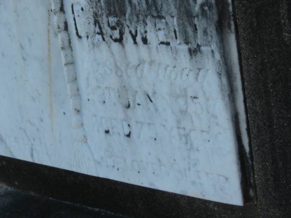 Lily Margaret CASWELL,  | died 29 Jan 1957 aged 75 years;  | Polson Cemetery, Hervey Bay  | 