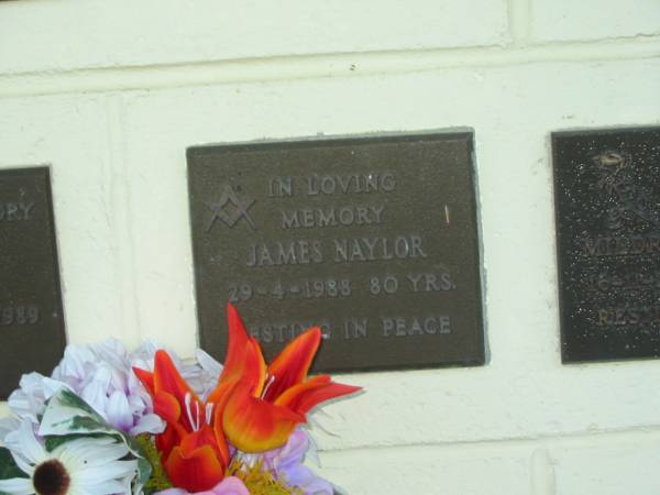 James NAYLOR,  | died 29-4-1988 aged 80 years;  | Polson Cemetery, Hervey Bay  | 