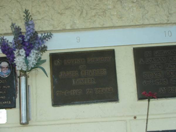 James Charles LAWLER,  | died 21-6-1982 aged 72 years;  | Polson Cemetery, Hervey Bay  | 