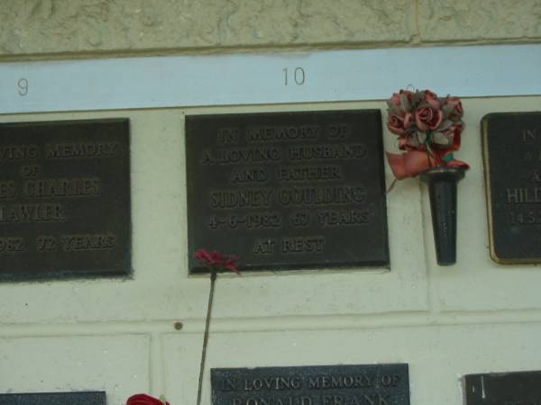 Sidney GOULDING,  | husband father,  | died 4-6-1982 aged 67 years;  | Polson Cemetery, Hervey Bay  | 