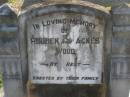 Reuben WOOD;
Agnes WOOD;
Polson Cemetery, Hervey Bay