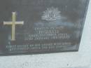 H. DAVIS,
died 22 Jan 1966 aged 63 years,
wife Annie;
Polson Cemetery, Hervey Bay