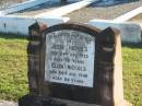 
Jesse NICKOLS,
died 24 Oct 1935 aged 76 years;
Eliza NICKOLS,
died 26 Aug 1948 aged 84 years;
Polson Cemetery, Hervey Bay

