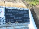 Arthur James BARNETT,
10-3-1878 - 17-8-1943;
Bessie Catherine BARNETT,
14-11-1883 - 28-6-1961;
parents;
Polson Cemetery, Hervey Bay