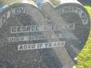 George NIESLER,
died 13 Oct 1948 aged 17 years;
Polson Cemetery, Hervey Bay
