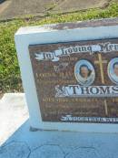 
Lorna May PETERSEN (nee THOMSEN),
mother,
1919 - 1953 aged 34 years,
mother grandmother great-grandmother;
Donald John THOMSEN,
son,
1936 - 1994 aged 58 years,
dad poppy;
Polson Cemetery, Hervey Bay
