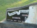
George BUDDEN,
died 22 Nov 1963 aged 93 years;
Polson Cemetery, Hervey Bay
