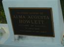 
Alma Augusta HOWLETT,
16-7-1910 - 2-1-2002;
Polson Cemetery, Hervey Bay
