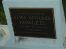 Alma Augusta HOWLETT,
16-7-1910 - 2-1-2002;
Polson Cemetery, Hervey Bay