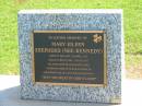 Mary Eileen SHEPHERD (nee KENNEDY),
born Ireland 18 April 1919,
died Hervey Bay 19 July 2007,
wife of Frederick John,
mother of Frank & Patricia,
grandmother of Lucy, Adam & Hannah;
Polson Cemetery, Hervey Bay