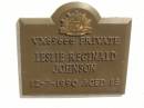 Leslie Reginald JOHNSON, died 12-7-1990 aged 85 years; Polson Cemetery, Hervey Bay 