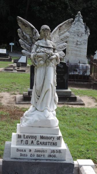 F D A CARSTENS  | b: 9 Aug 1838  | d: 20 Sep 1906  |   | Port Douglas Cemetery  | 