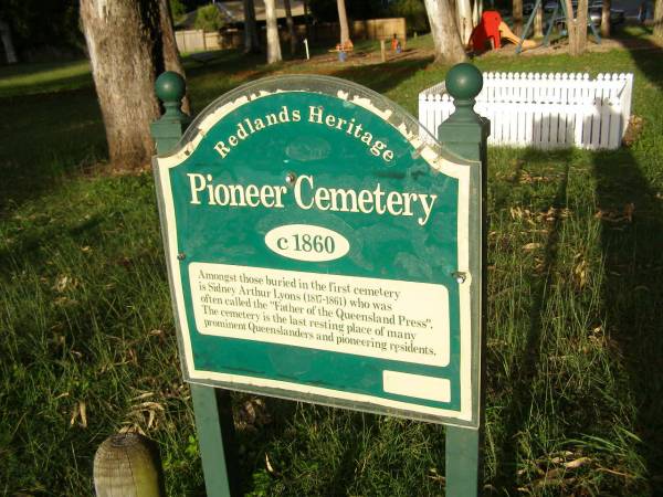 Redlands Pioneer Cemetery, Cleveland  | 