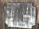 
Johann August Ferdinand SCHULZ,
died 20 Nov 1936 aged 72 years;
Ropeley Immanuel Lutheran cemetery, Gatton Shire
