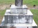 
Adeline J.D. STEINHARDT, nee SCHULZ,
born 16 Feb 1875 died 30 Aug 1911;
Adeline STEINHARDT,
born 29 Aug 1911 died 18 Nov 1911;
Ropeley Immanuel Lutheran cemetery, Gatton Shire

