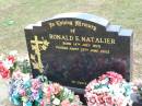 Ronald E. NATALIER,
born 14 July 1929 died 25 June 2002;
Ropeley Immanuel Lutheran cemetery, Gatton Shire