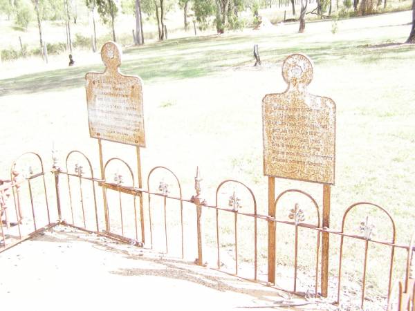 Max Leo Paul SCHAFFIRIUS, son,  | born 10 Jan 1887 died 7 Jan 1906;  | Albert SCHAFFIRIUS, father,  | born 6 July 1858 died 24 Dec 1906;  | Ropeley Immanuel Lutheran cemetery, Gatton Shire  | 