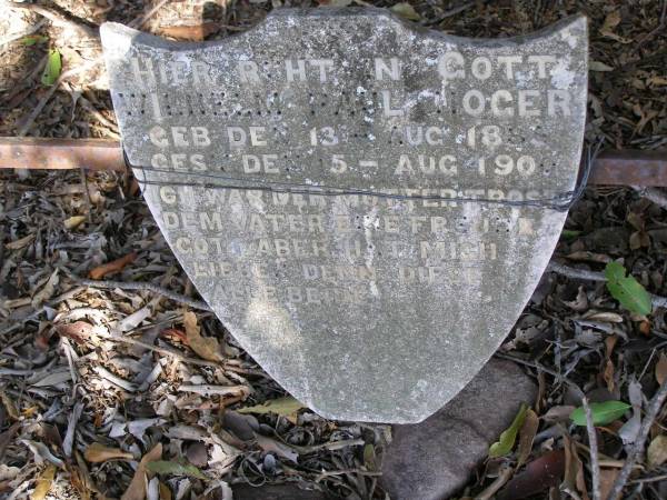 Wilhelm Paul HOGER,  | born 13 Aug 1889? died 5? Aug 1900;  |   | Research contact: Jan Hoger.  | Wilhelm Paul HOGER  | b: 13 Aug 1885?, d: 15 Aug 1900, Immigrated 1887  |   | Ropeley Scandinavian Lutheran cemetery, Gatton Shire  | 