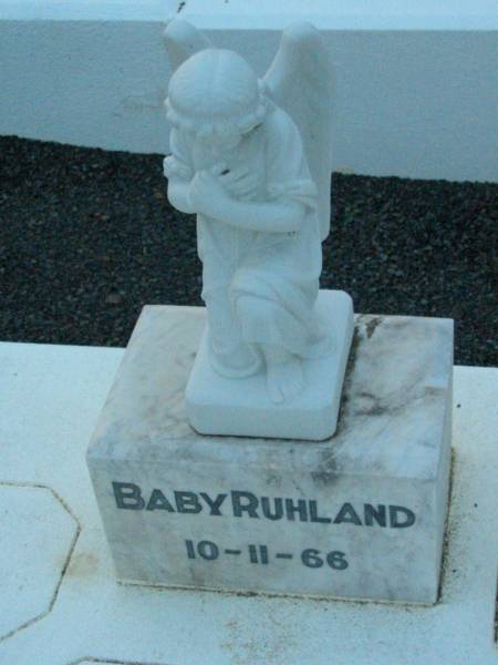 Baby RUHLAND,  | 10-11-66;  | Rosevale Church of Christ cemetery, Boonah Shire  | 