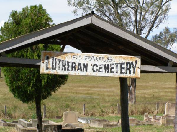 Rosevale St Paul's Lutheran cemetery, Boonah Shire  | 