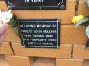 
Robert John GELLION,
died 17 Feb 2000 aged 44 years;
Rosewood Uniting Church Columbarium wall, Ipswich
