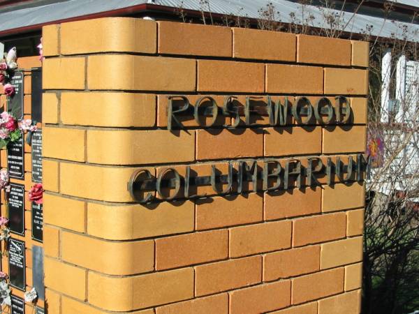 Rosewood Uniting Church Columbarium wall, Ipswich  | 