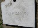 
L.T.F. CURRAN;
Samsonvale Cemetery, Pine Rivers Shire
