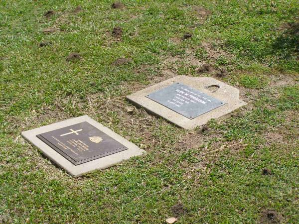 Glen W. FERGUSON,  | died 24 Feb 1991 aged 44 years;  | C.A.M. FERGUSON,  | died 1 May 1994 aged 73 years;  | Samsonvale Cemetery, Pine Rivers Shire  | 