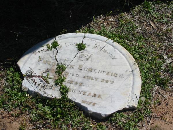 Sandgate / Bald Hills Cemetery:  | Frederick Ehrenreich  | 